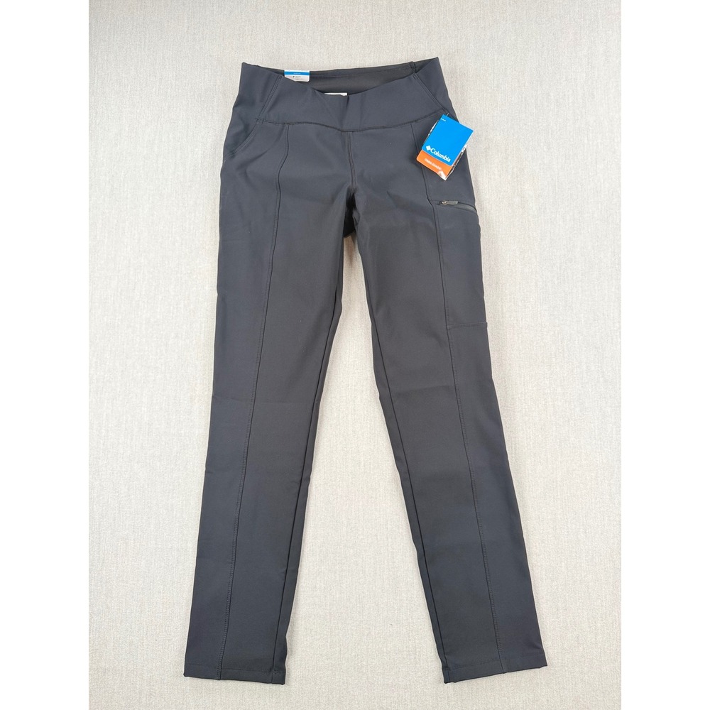 Columbia Womens Active Fit Straight Leg Pants Black Size M 1893557